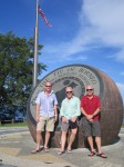 Scott, Richard and Gary at the Tip of Borneo